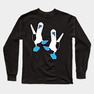 Boobies Funny Blue-Footed Boobies Long Sleeve T-Shirt